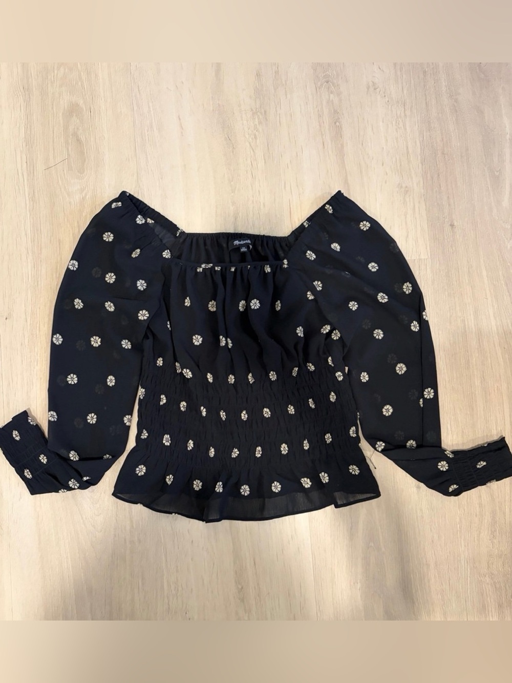 Madewell Off-Shoulder Floral Top - XS